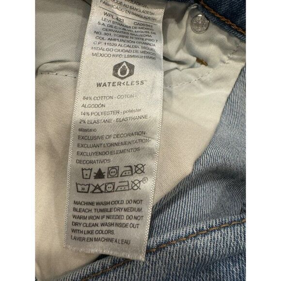 Denizen From Levi's Boyfriend Cropped Distressed Jean Sz 16 Women - Picture 10 of 10